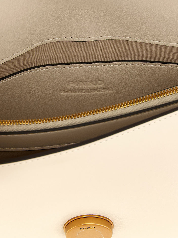 Pinko Love One Mini Crossbody Bags - White | dcb4df42bc48ef658a6595dc1ecf10b090a967ef