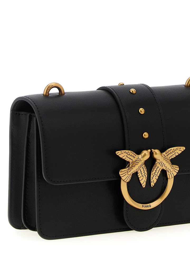 Pinko Love One Mini Crossbody Bags - Black | 34f39548a9a35efbc1846932c2101373241267ea