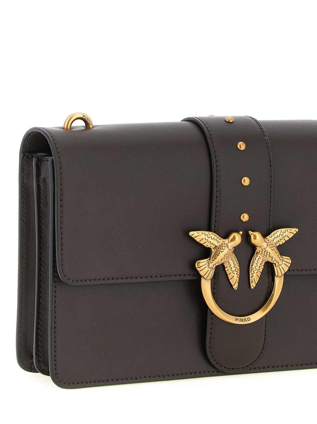 Pinko Love One Classic Crossbody Bags - Brown | cd8cc54c63124b4c46b6aedfdf728c9c9d7373d3