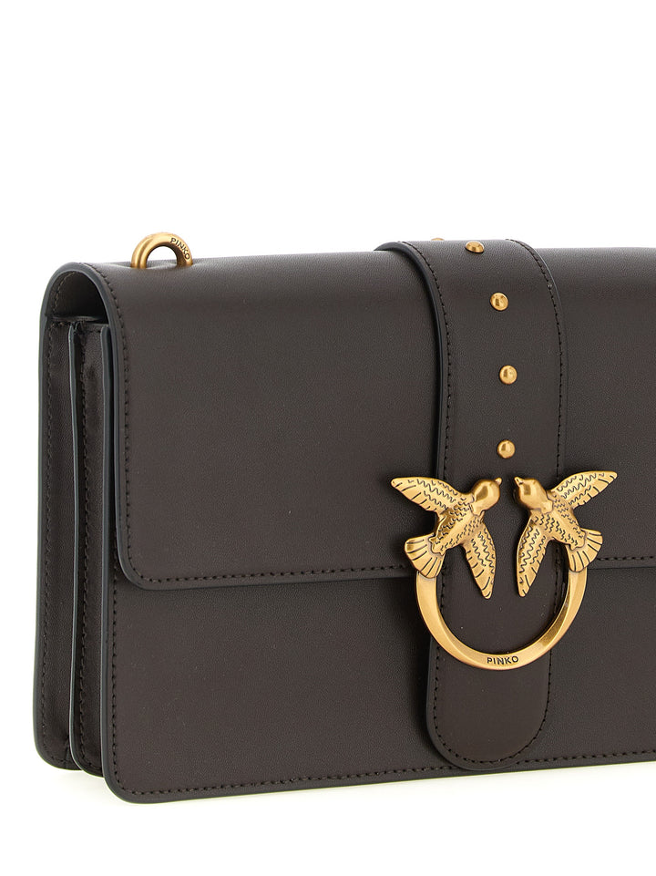 Pinko Love One Classic Crossbody Bags - Brown | cd8cc54c63124b4c46b6aedfdf728c9c9d7373d3