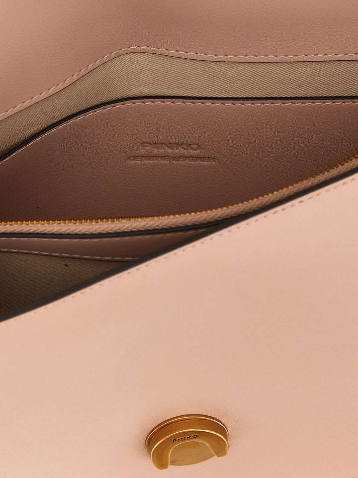 Pinko Love One Classic Crossbody Bags - Pink | 6fcfb276bba28417f83559f78724bcf74f517960