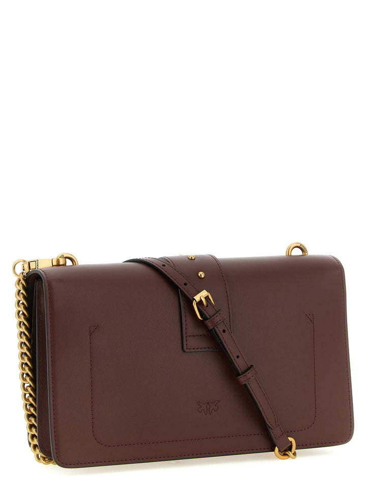 Pinko Love One Classic Crossbody Bags - Bordeaux | 3d7be00755daa41157559787bb773fc96ae717ac