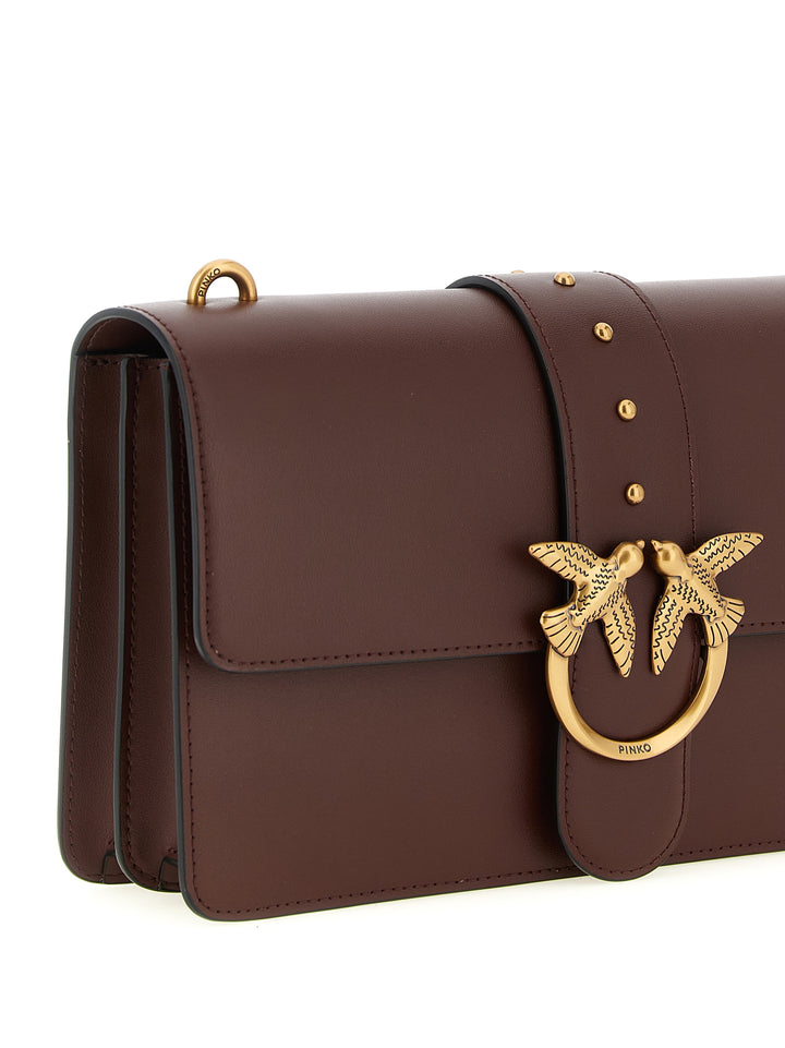 Pinko Love One Classic Crossbody Bags - Bordeaux | 051050cfa0831751cf7916fe9c95d6c873815f59