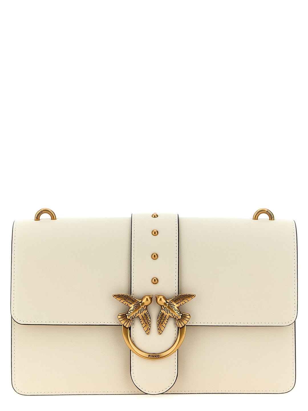 Pinko Love One Classic Crossbody Bags - White | d09899e7c5608934e342461f1f1b4d0ce67a46c0