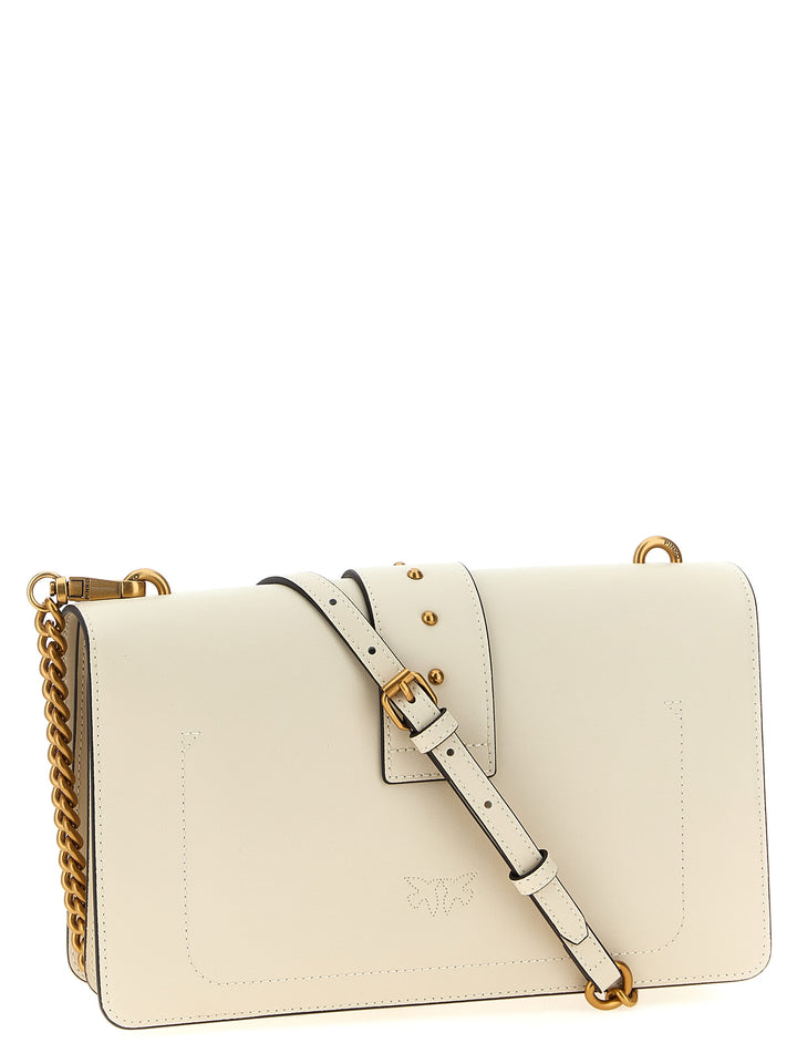 Pinko Love One Classic Crossbody Bags - White | 04b0079a36ee27b78fd630eab5e523d3967a9f2f