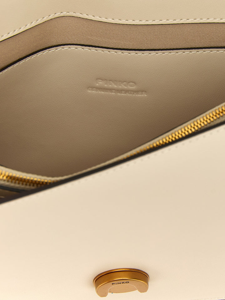 Pinko Love One Classic Crossbody Bags - White | bd8f874b5ee2a006790d5addac391f389bdfd161