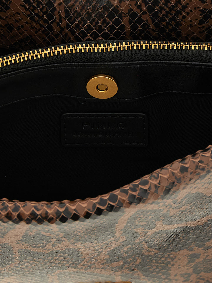 Pinko Love Birds Crossbody Bags - Brown | b7a0a7d3dbe5b322eb5cefa6ff423cb582bf2873
