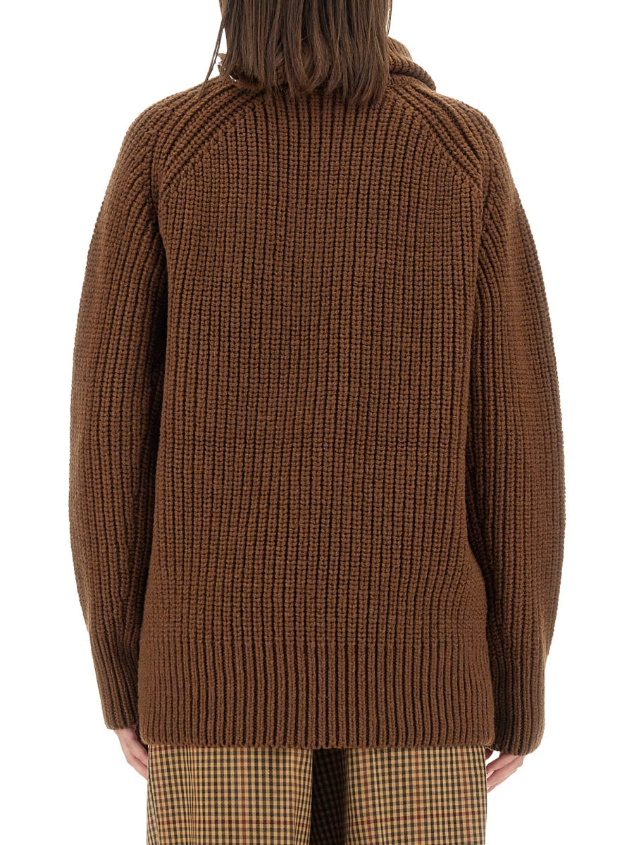 Dries Van Noten Sweaters - Brown | 3161d9fda37f39d926e10ab08e31d3cb6d6997d6