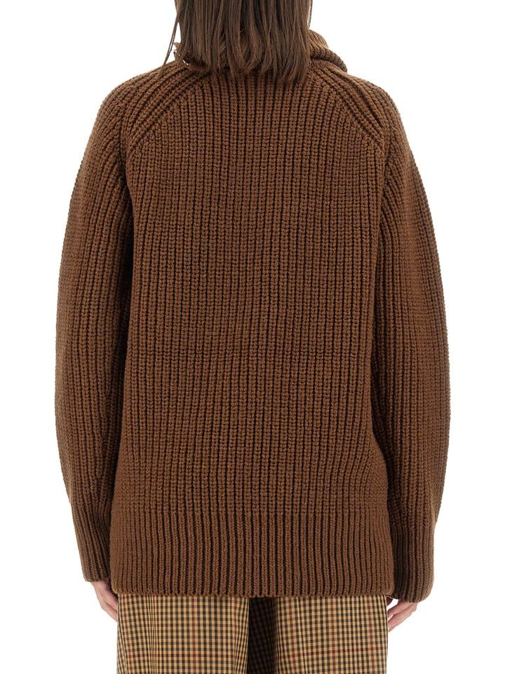Dries Van Noten Sweaters - Brown | 3161d9fda37f39d926e10ab08e31d3cb6d6997d6