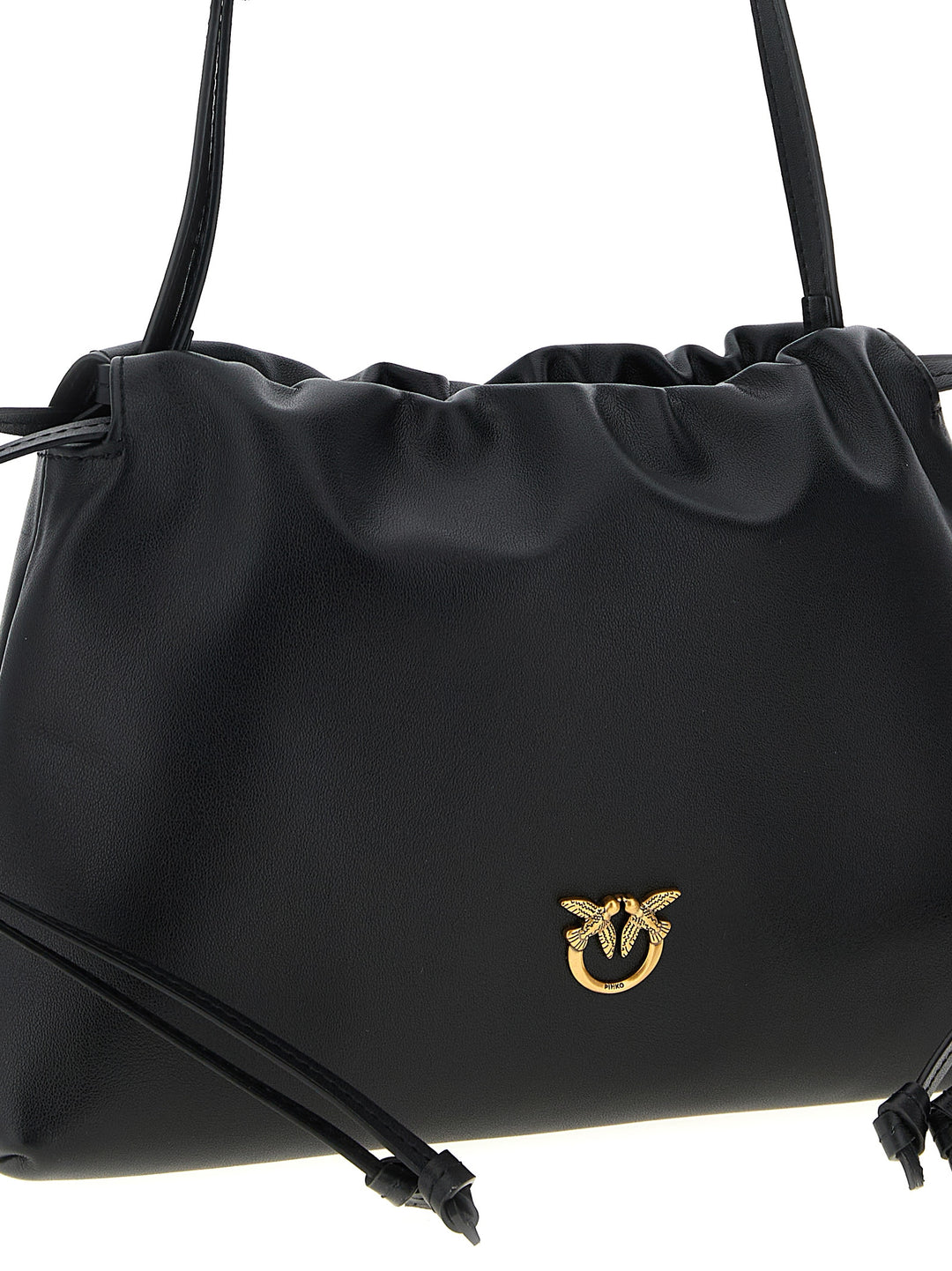 Pinko Mini Leather Clutch - Black | 2d6bcf84f0fbc3b850ffaefcf96da4ff4b122783