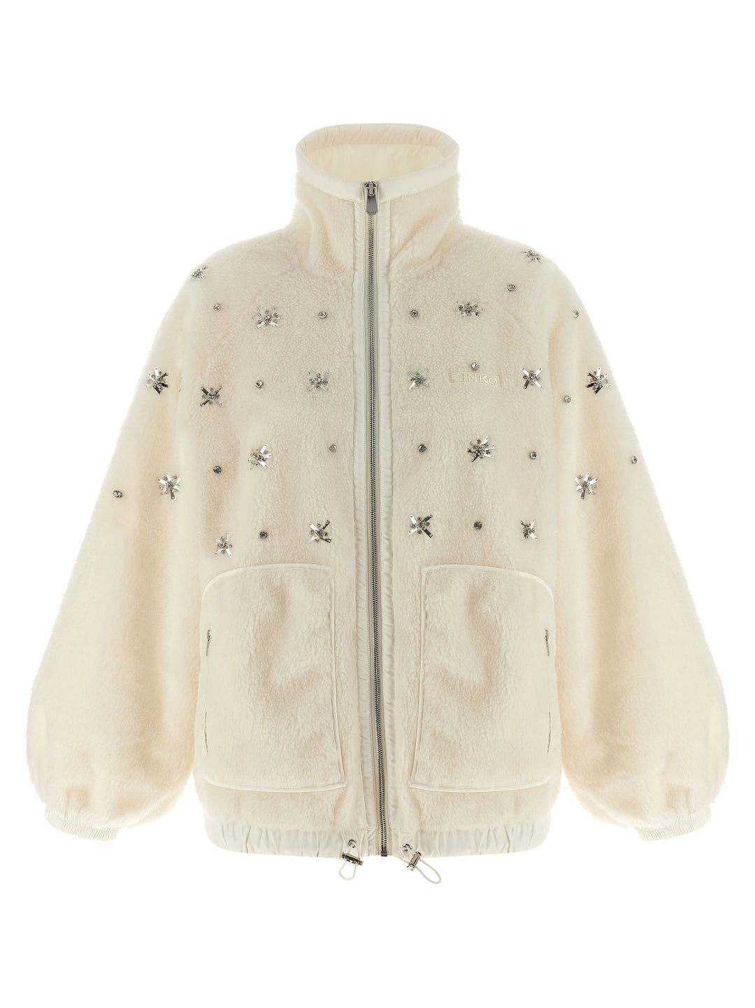Pinko Graciana Puffer Jackets - White | 1683f15f03bfb6668bbaf2e99ccf0f2dc298346a