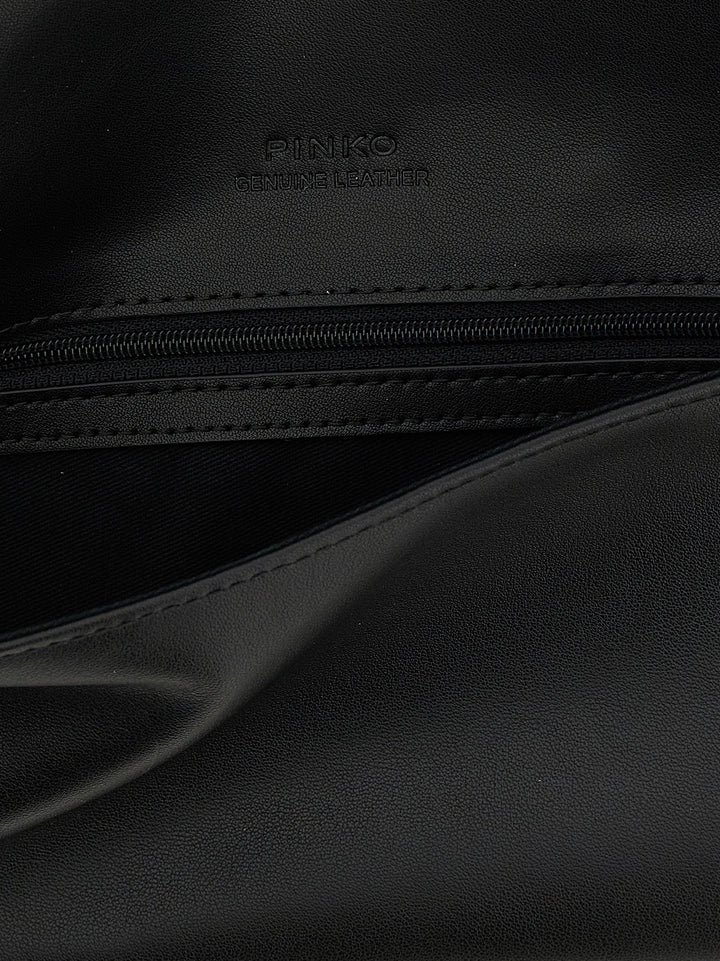 Pinko Love Click Soft Horizontal Clutch - Black | aacd963a64e23c2515c0d26997d5708c02b31cb6
