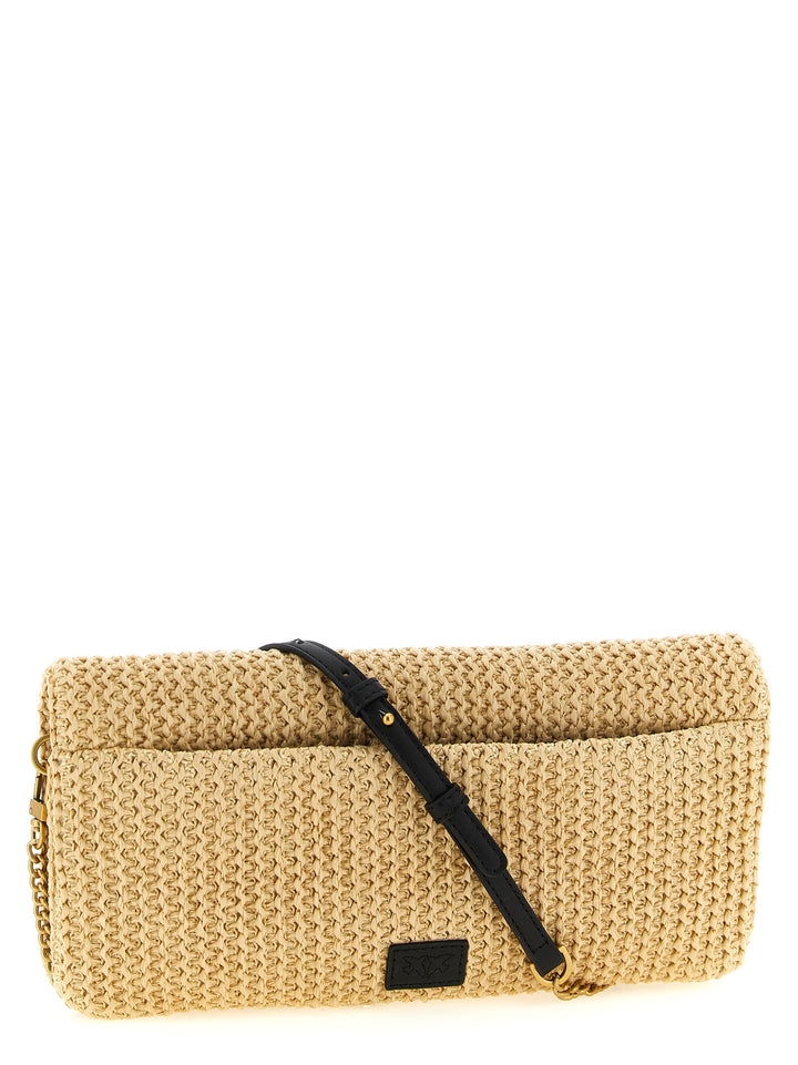 Pinko Love Bag Click Soft Horizontal Clutch - Pink | 22efdb8800766b0c3a9a590e7a790e0c13e4ac27