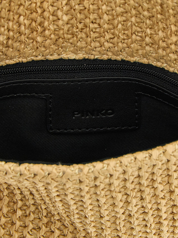 Pinko Love Click Soft Horizontal Clutch - Beige | bd449ffb9c863e84a76c8d4ee7ec715c3c73350d