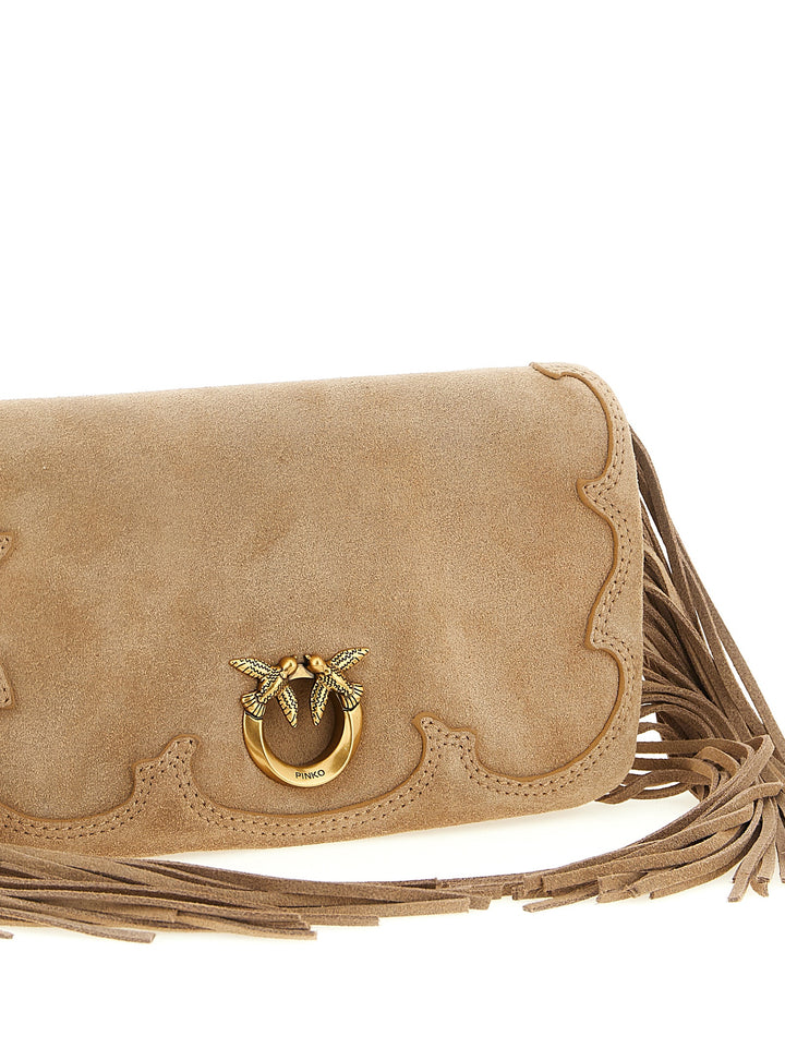 Pinko Love Click Soft Horizontal Clutch - Beige | bc096f4c26e5eeb8db65355efd50575e09f7ff59