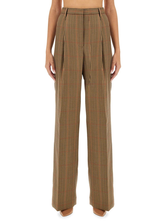 Pants With Check Pattern