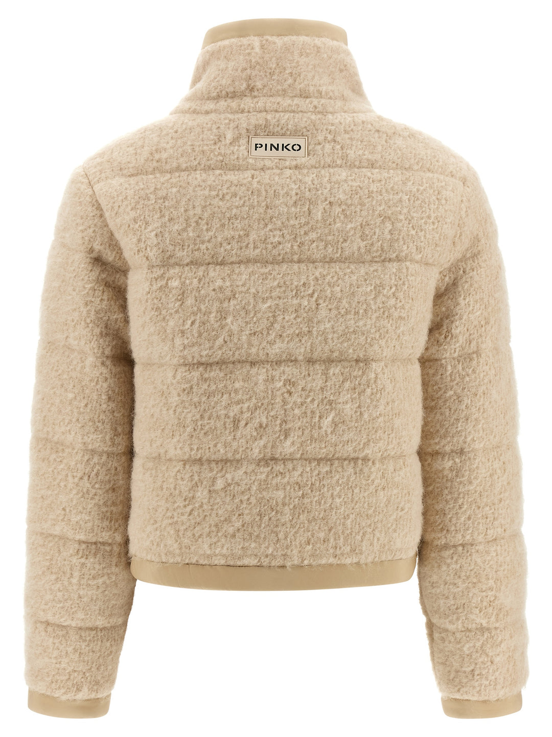 Pinko Raquel Puffer Jackets - Beige | e3c2bae94c59099d693a7d4259d4353fb4fd6fe1