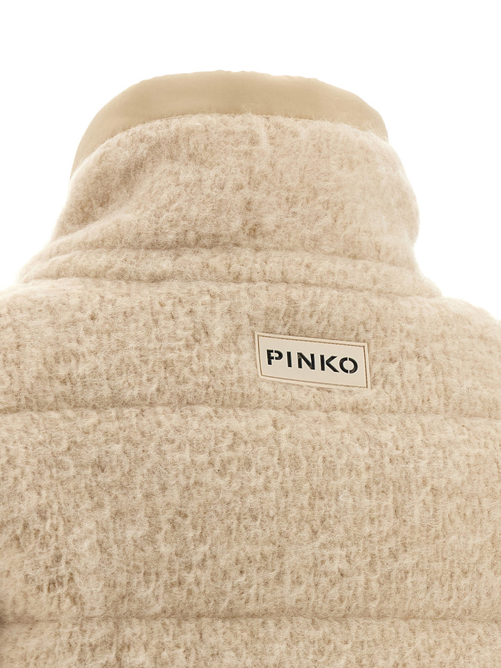 Pinko Raquel Puffer Jackets - Beige | 3f0b4d8ec895d0aa920698491ea0868c72c79d0d