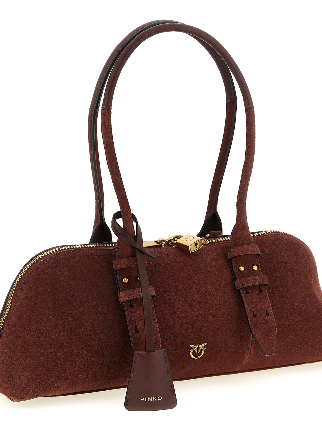 Pinko Bowling Baguette Shoulder Bags - Bordeaux | e12b40b361f914c31cd1023e09f7ff61267d1b76