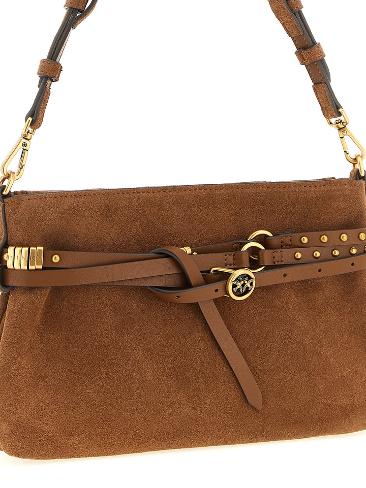 Pinko Belt Mini Shoulder Bags - Brown | ed5d89bfc0319857de5fc820b4f7c0b609ae8e39