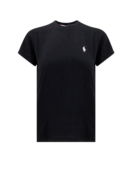 Cotton T-Shirt With Logo Embroidery