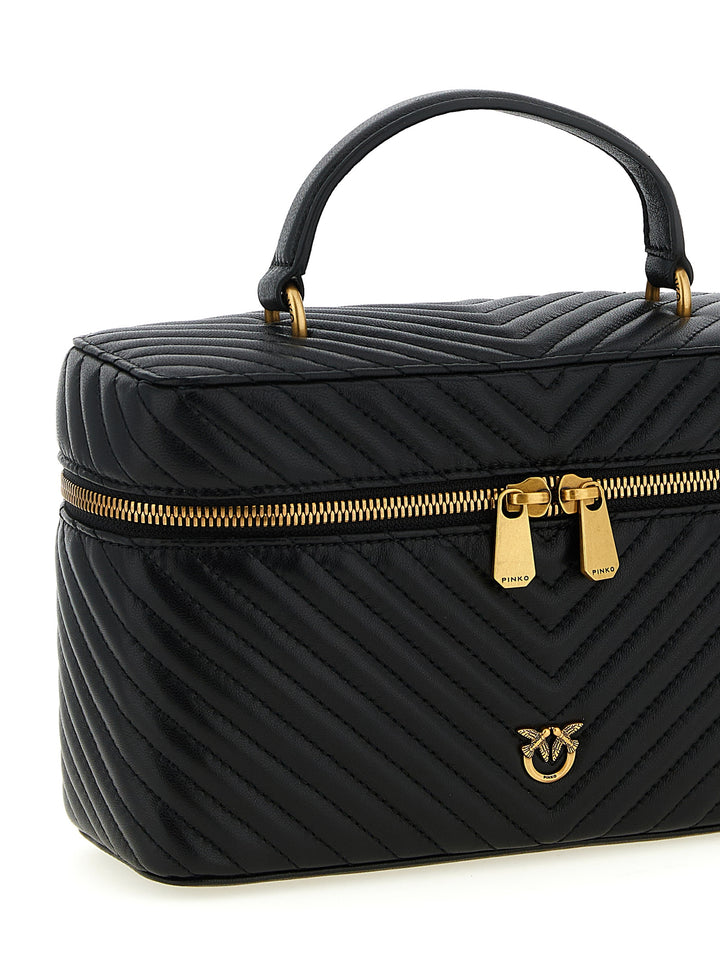 Pinko Vanity Case Classic Hand Bags - Black | cf89ed75df9e2d0609fd2ccfabf369be9091e1c7