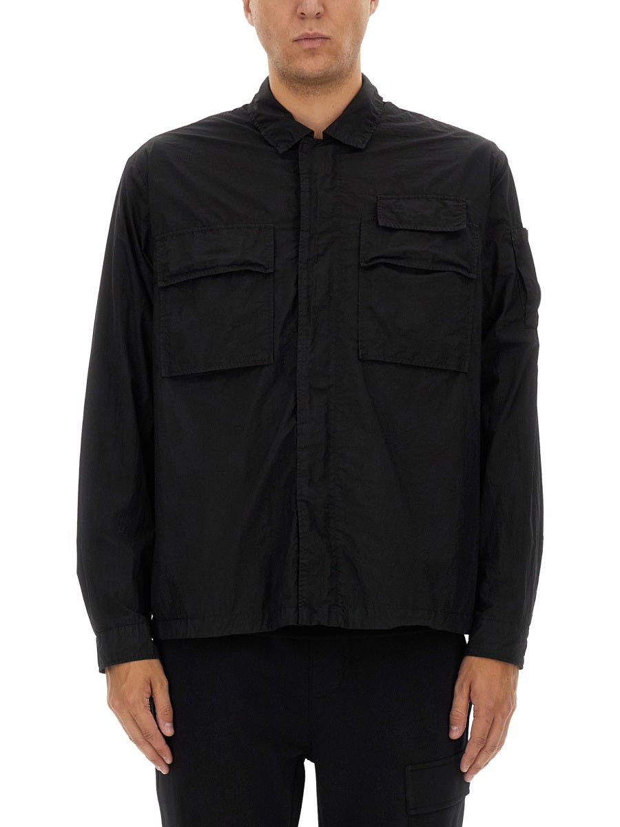 C.P. Company Shirts - Black | Wanan Luxury