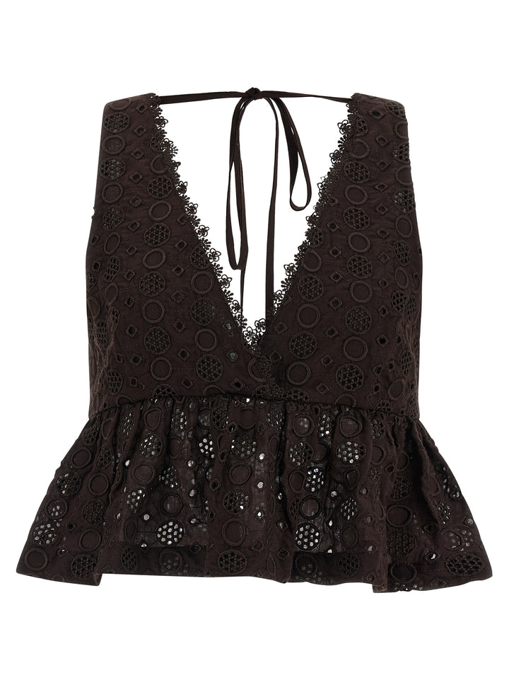 Pinko Kiersten Tops - Brown | b9b6a220d6325f6ab28469c992502318187084f0
