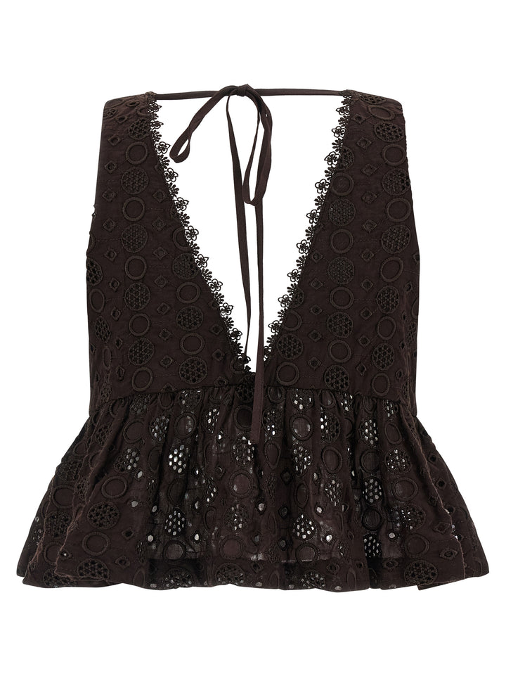 Pinko Kiersten Tops - Brown | dd3b2020678cef92ed4668b8dfa4ae4c902e91c6