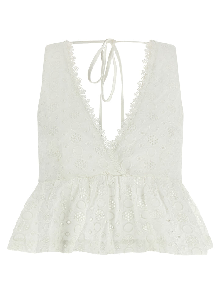 Pinko Kiersten Tops - White | b71ba6cc43fa2dbb1f53177b9ddd78f5e75cc52c