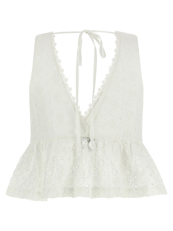 Pinko Kiersten Tops - White | 58bb3ad72a62eee271f59ce73f6e2d0bb27007bc