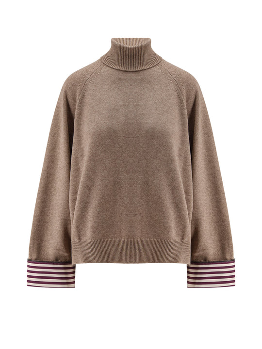 Cashmere Sweater With Monili Detail