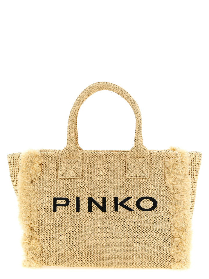 Pinko Beach Tote Bag - Beige | 8bf0dd31f7705aa8b2577ff867c522a4c863bded
