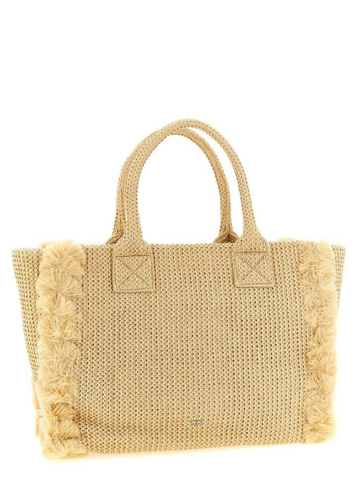 Pinko Beach Tote Bag - Beige | 3133e717159203ea462fbfe9e7678aa3d6f2fdc6