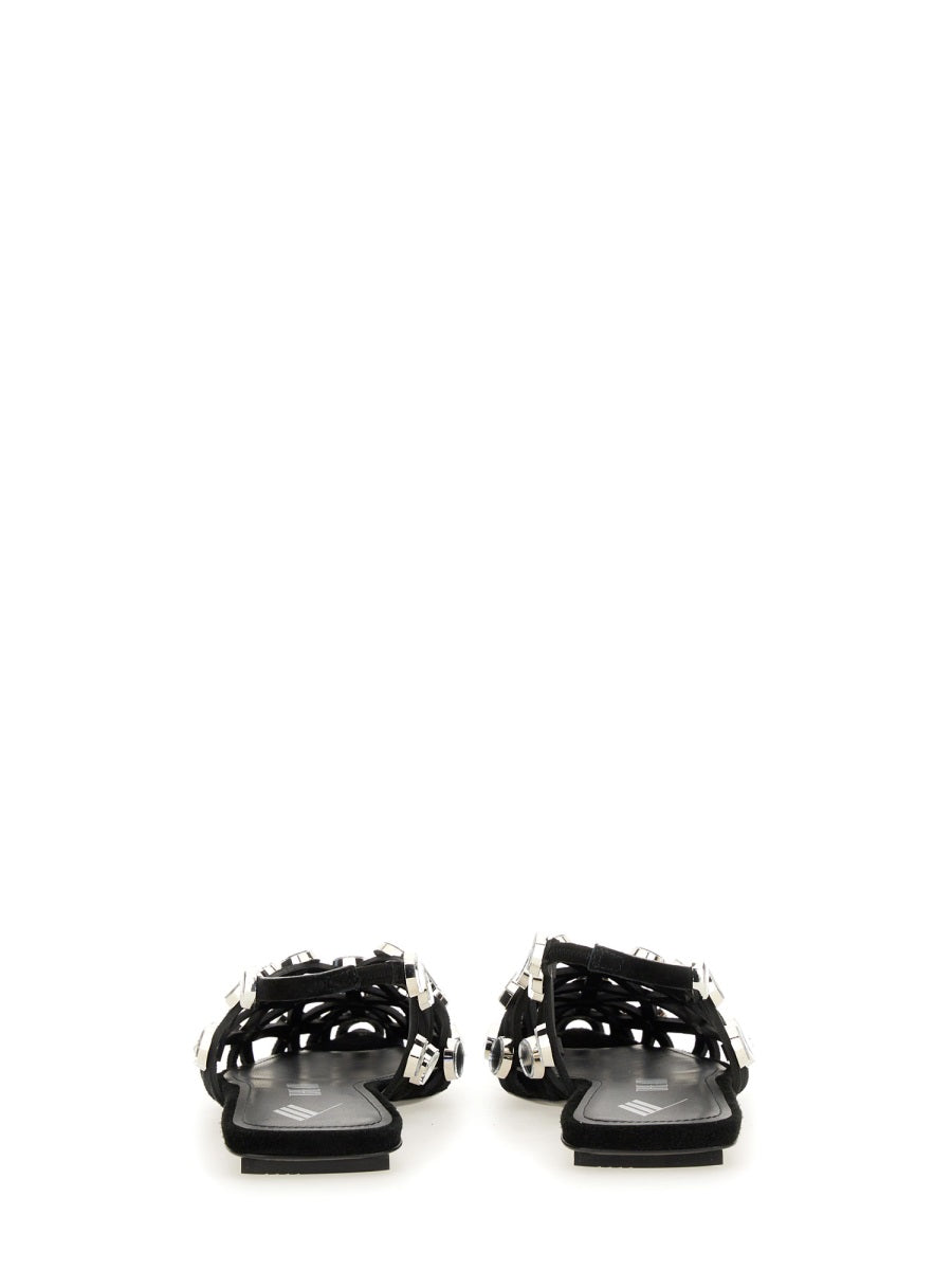 The Attico Flat Shoes - Black | Wanan Luxury