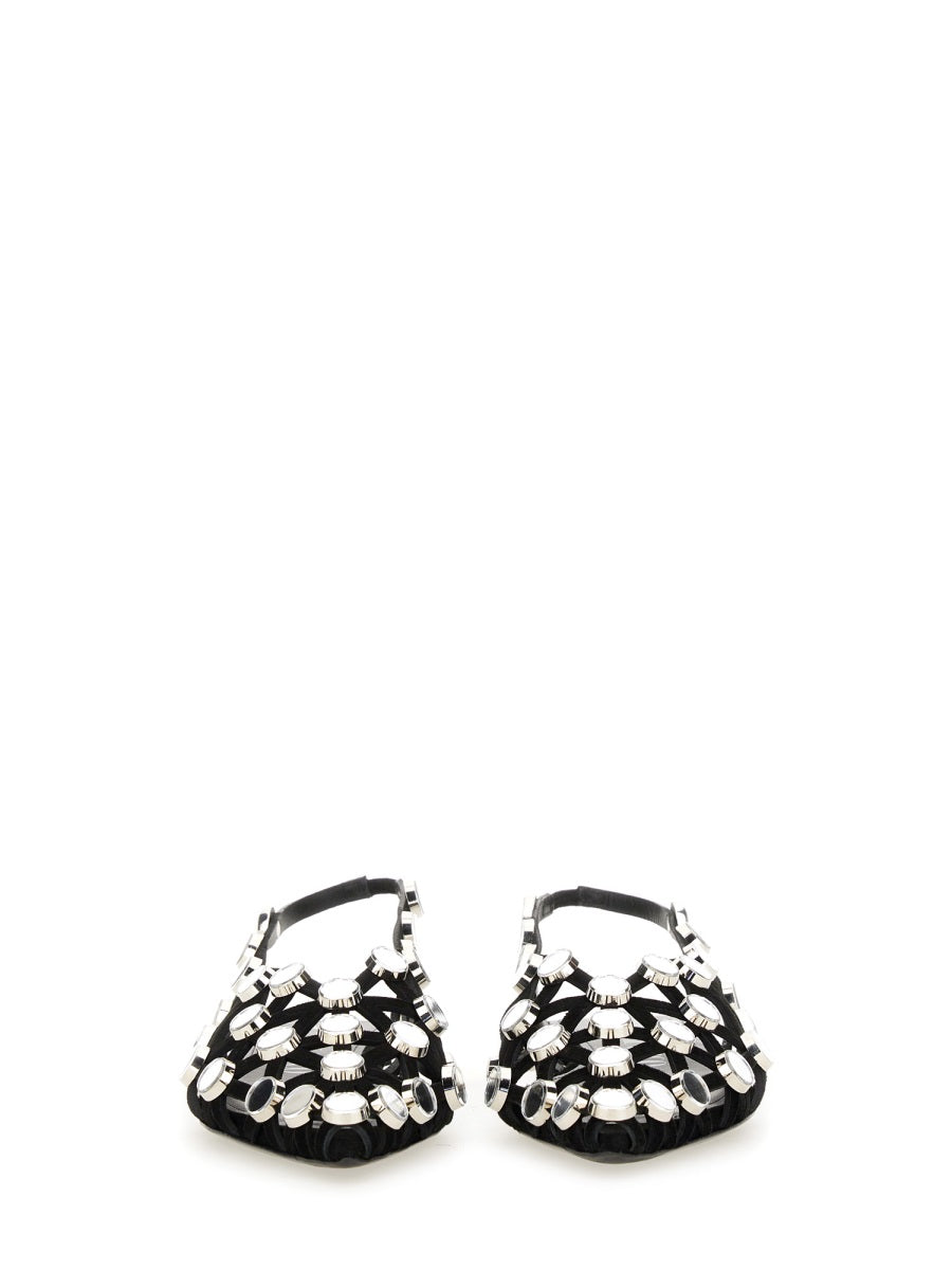 The Attico Flat Shoes - Black | Wanan Luxury