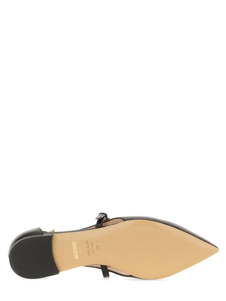 Moschino Flat Shoes - Black | Wanan Luxury