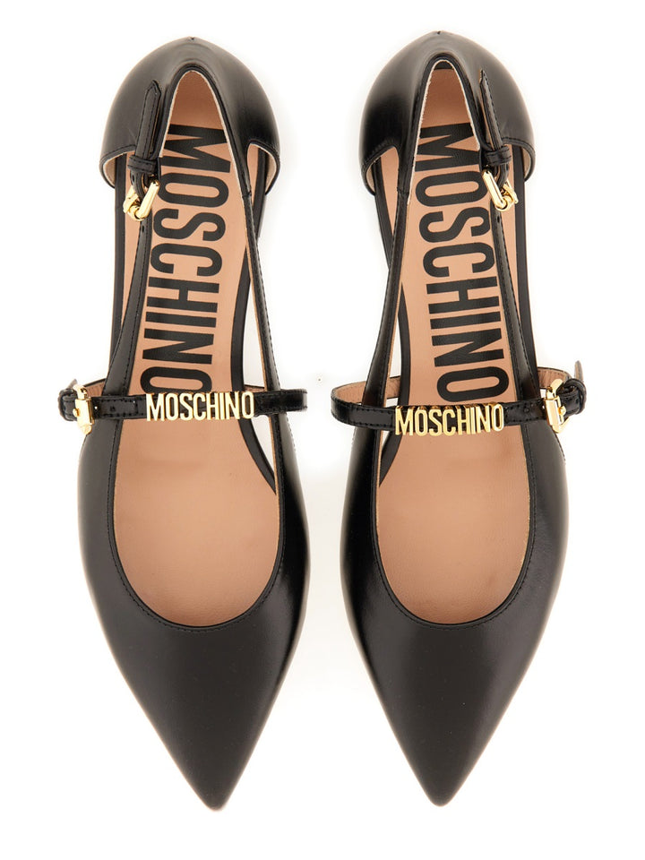 Moschino Flat Shoes - Black | Wanan Luxury