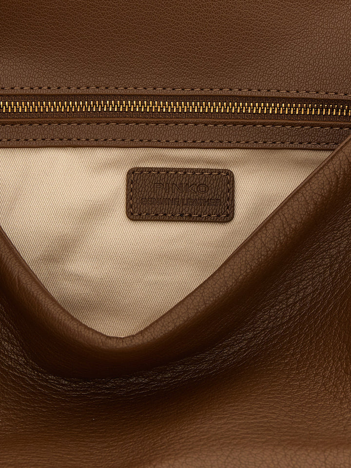Pinko Love Birds Shoulder Bags - Brown | 2f575e7d8d855426016dbedf1efa04c3e2d24ad8