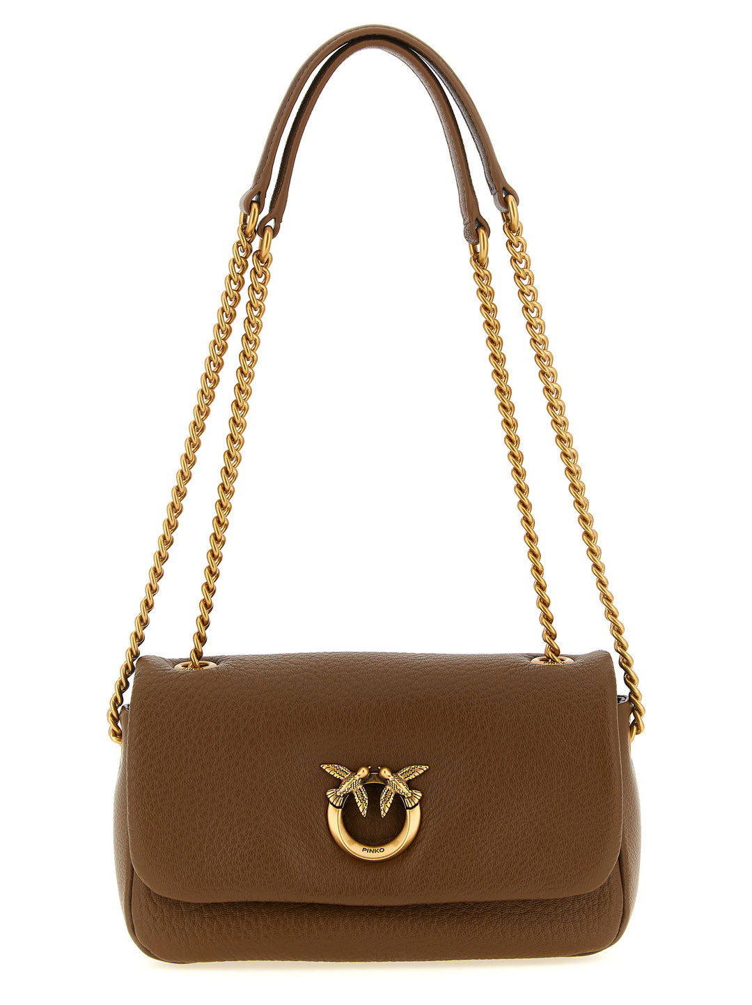 Pinko Love Birds Shoulder Bags - Brown | aa9820d2f002439b1ad6687bf1b7573e0e5b04b8