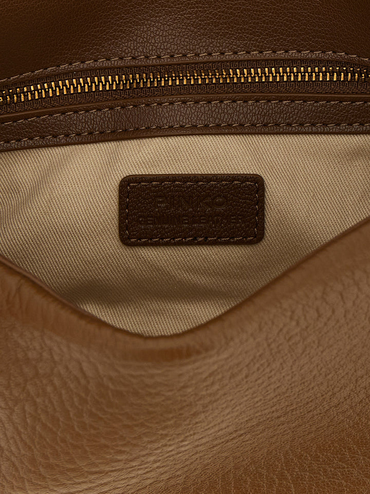 Pinko Love Birds Shoulder Bags - Brown | 9e8deeb9fcb9be25efacec10a4b17e3346427a6a