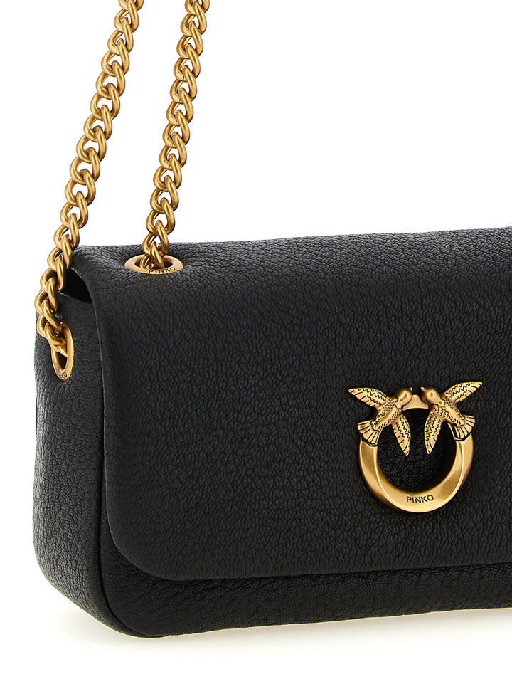 Pinko Love Birds Shoulder Bags - Black | 69c1683df878431a3fd12e8f3b383ba8e1f02695