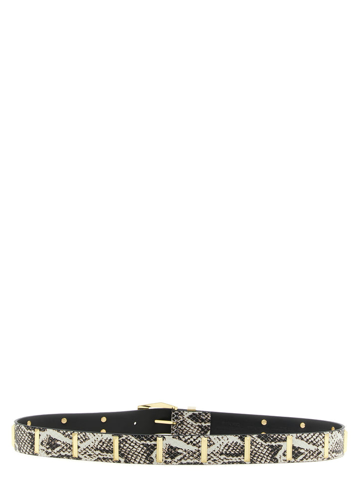 Pinko Python Belt Belts - Gray | 999b9f76d385229e4851e9f0215e02924e48960b