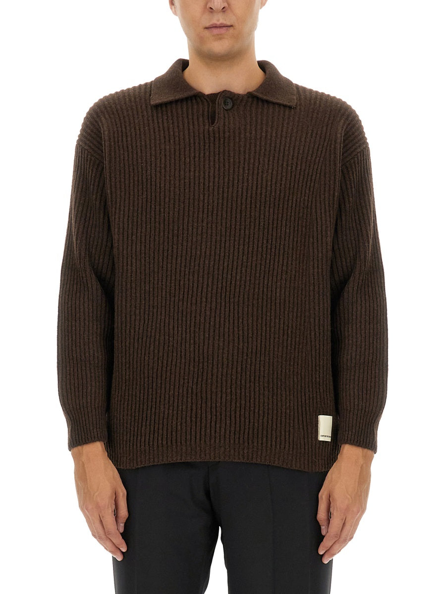 Emporio Armani Sweaters - Brown | Wanan Luxury