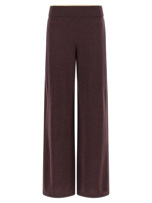 MéLange Knit Pants Purple