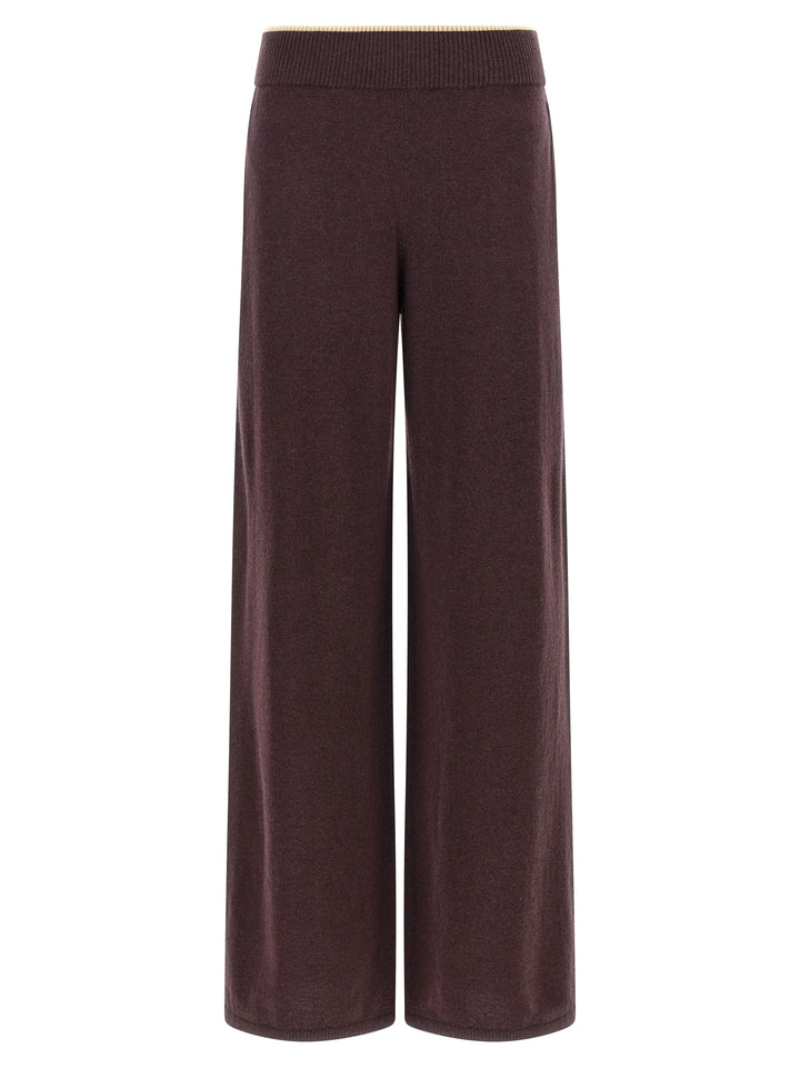 Pinko Mélange Knit Pants - Purple | fc171fc8f54c3c61b2b0c34a08c8aaa13d2cef95