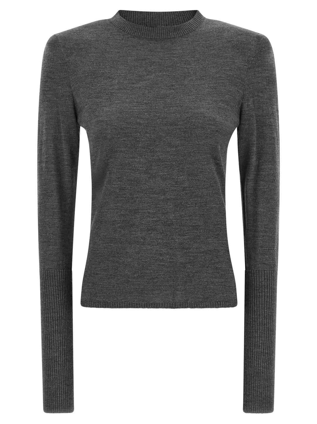 Pinko Padded Shoulder Sweater Sweaters and Cardigans - Gray | 5bfa31c0cd0d2532c4cbaa8c12b2e16d93856d83