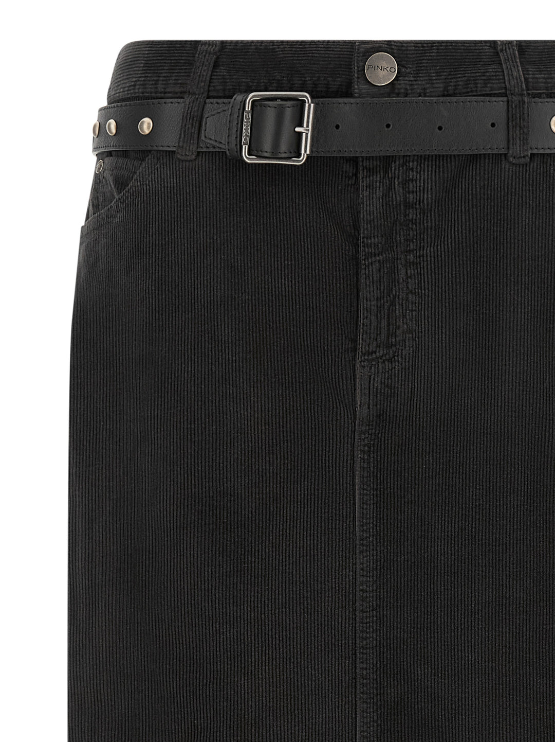Pinko Corduroy Skirt Skirts - Black | f91d243eb8c32553d5dfb00e2e6a17f6def0acae