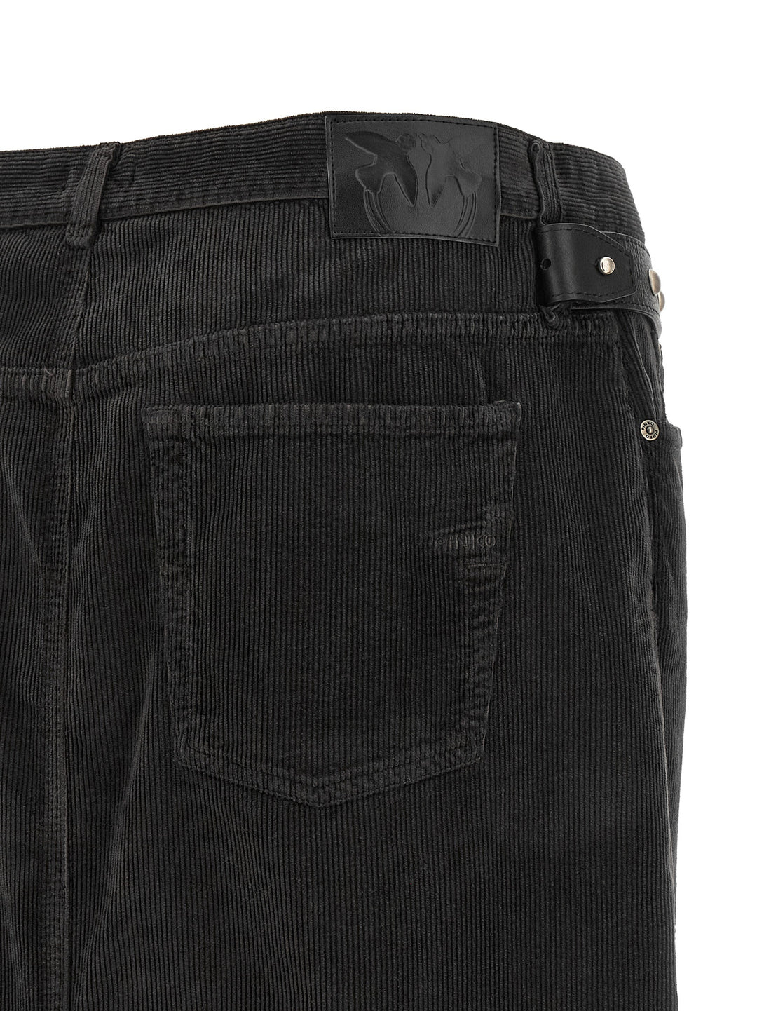 Pinko Corduroy Skirt Skirts - Black | 992e6d3d9171821a90f886d6984d7a0f5039a211