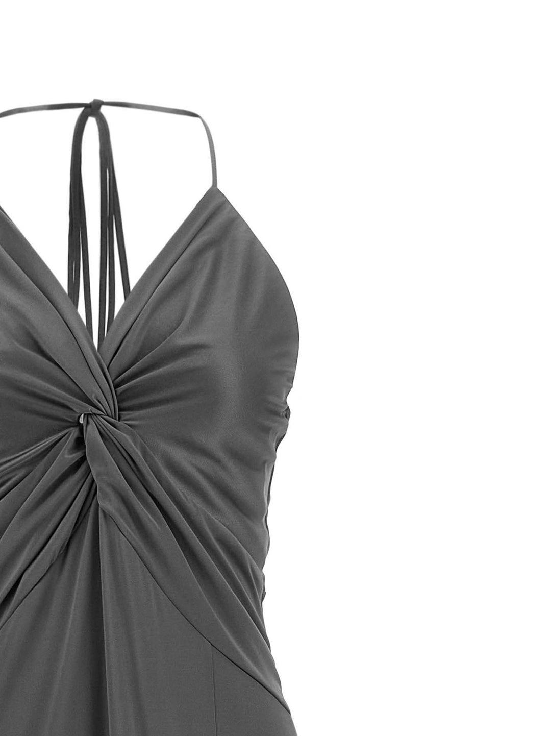 Pinko Front Knot Dress Dresses - Gray | 6346d015a3ae908e96489ea9aea5261cd7e6a91f